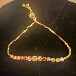Women’s Gold/Rainbow Adjustable Bracelet